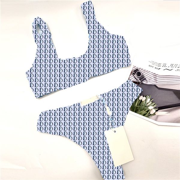 

retro letter swimming wears vest style swimsuits solid color beachwear comfortable women beach wear