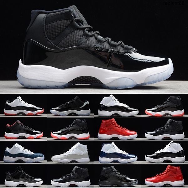 

[bracelet+socks+original box] jumpman 11 96 win like 82 shoe basketball shoes men women gym red black white 11s sport trainers sneakers us