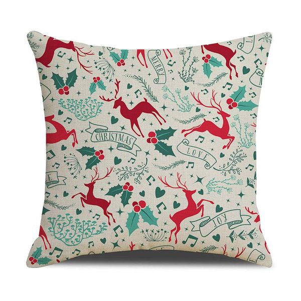 

cushion/decorative pillow christmas pillowcase cartoon geometric throw cushion cover printing case bedroom office decor 45x45cm