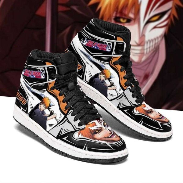 

ichigo anime shoes sneakers bleach fan gift idea mn05