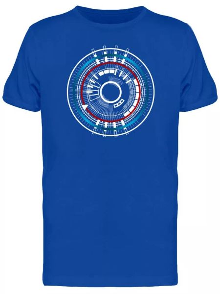 

biometric circle men's tee -image by shutterstock, White;black