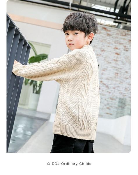 

boy clothes spring warm pullover long sleeve plain coat fashion knitted sweaters gentleman preppy style toddler sweater, Blue
