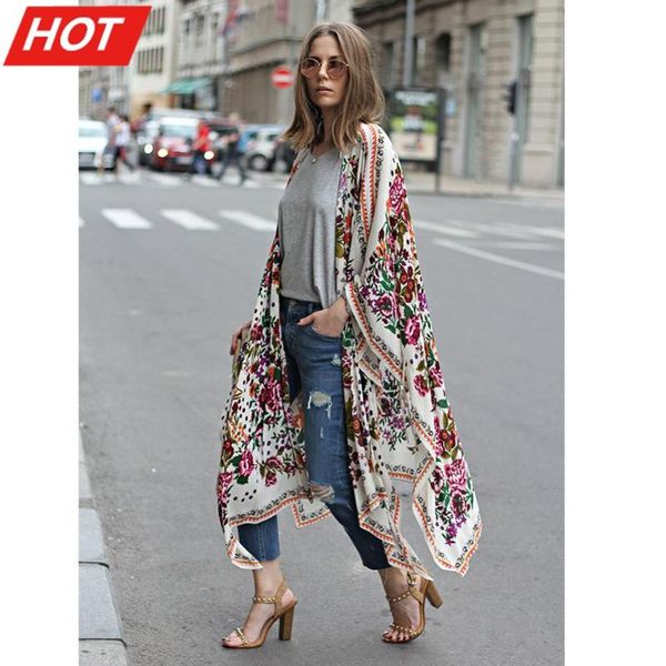 

women's swimsuits 2021 beach cover up summer plus size 5xl kimono cardigan floral leopard print boho loose outerwear swimwear, White;black