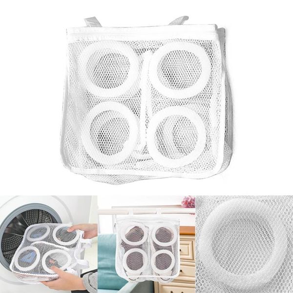 

laundry bags durable washing shoes net machine cleaning bag case shoe hanging storage organizer home supplies