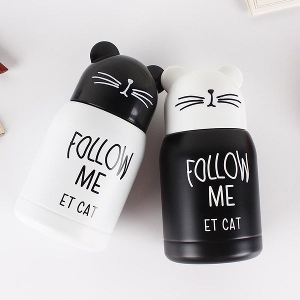 

water bottles super cute mini vacuum flask for female students, double-layer stainless steel, portable, small and big belly cup, good qualit