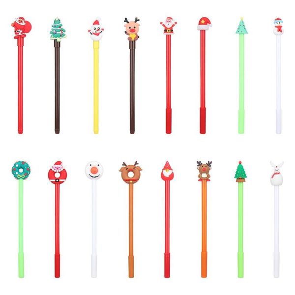 

gel pens christmas pen cartoon santa claus elk snowman series neutral student stationery office signing 16 design