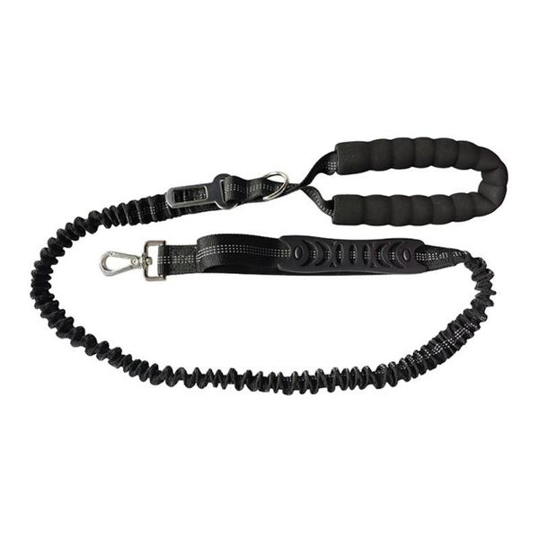 

dog collars & leashes reflective walking bungee lead strong coupler elastic anti strain leash for running jogging pet walk