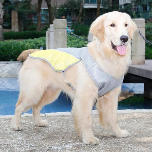 

dog apparel summer cool vest breathable heatstroke cooling mesh reflective pet clothes invisible buckle