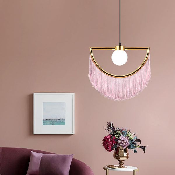 

pendant lamps nordic modern cloth art restaurant lights coffee bar bedroom lamp foyer hanging light home deco wj430
