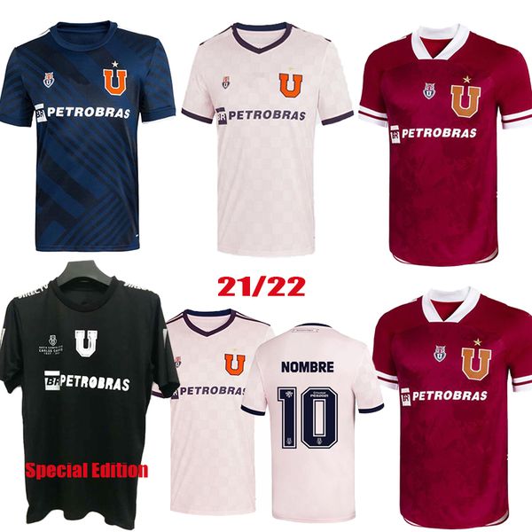 

soccer jersey universidad de chile black special edition carlos campos 2021 2022 home away cornejo aranguiz larrivey henriquez montillo leni