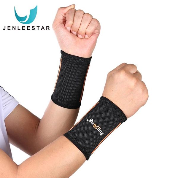 

wrist support 2pcs band elasticity wristband protecti comfortable breathable sweatband volleyball, Black;red