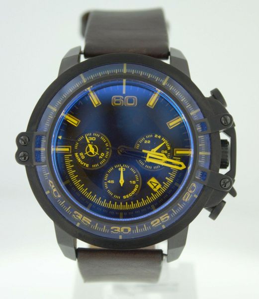 

stainless steel chronograph mens and women watch sapphire mirror no box d-z4405 4408 4409 all botton small dial working, Slivery;brown