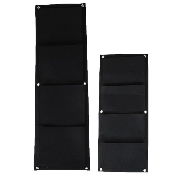 

wall hanging planting bags 4 pockets green grow vertical garden vegetable living bag supplies planters & pots