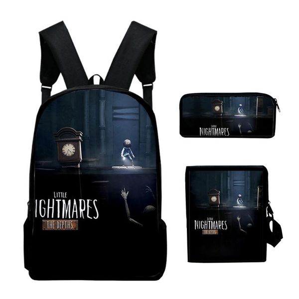 

backpack 3pcs/set little nightmares 2 boys girls primary middle school students scoolbag women men waterproof laptop