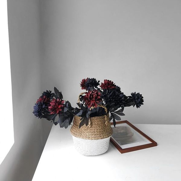 

decorative flowers & wreaths dahlia artificial silk for home decoration wedding bouquet bride fake flower faux living room bedr