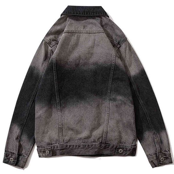 

jackets at sunrise hip hop water wash black thin denim jackets mens casual distressed jacket coat streetwear fashion male etq6, Black;brown