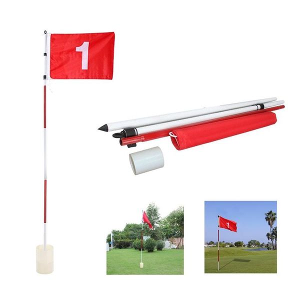 

putting green flags golf flagsticks practice hole cup with flag pin for standard greens training aids