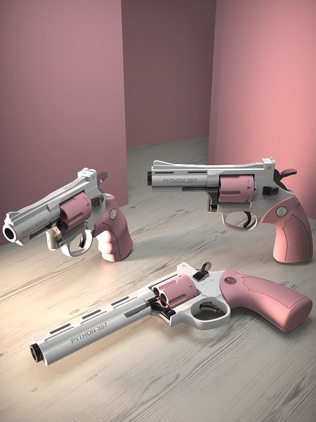 Revolver ZP5 Pistolenwerfer Blaster Soft Bullet Spielzeugpistole Airsoft Pneumatische Schrotflinte Pistola Modell für Jungen Erwachsene Geburtstagsgeschenk
