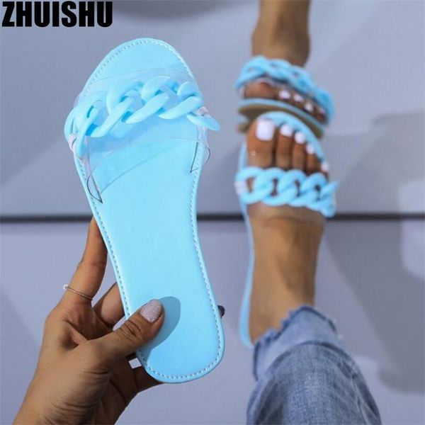 

slippers summer selling women slides fashion chain soft comfortable women's shoes large size outdoor beach non-slip flat, Black