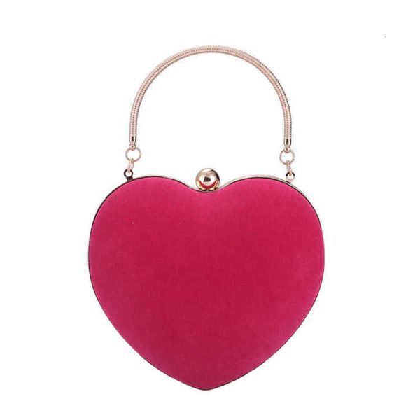 

2021 hand women's dinner bag fashion peach heart banquet evening drs hand bag