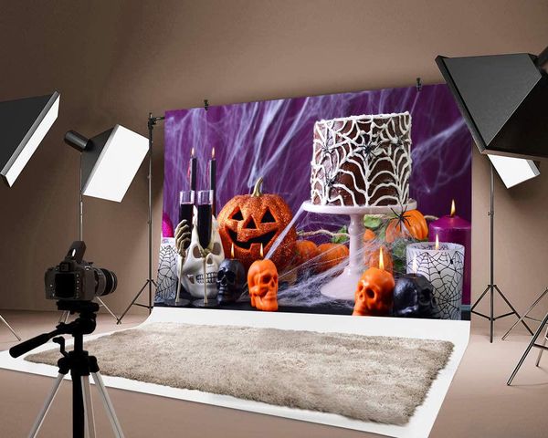 

party decoration thin magic festival pography backdrops pos 3d pumpkin lantern printed background halloween decorations
