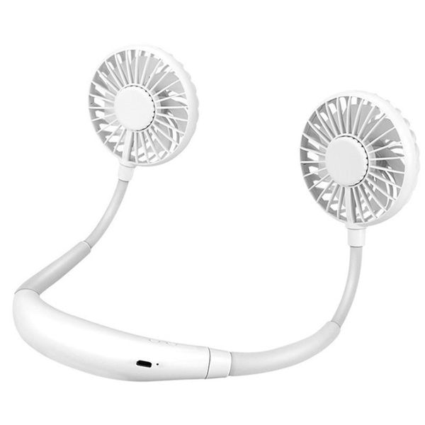 

fans & coolings portable neck fan usb charging sports 360 degree rotating luminous folding for climbing traveling