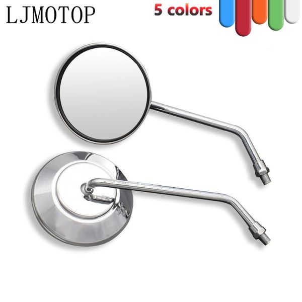 

motorcycle mirrors back view mirror rearview moped side universal 8mm 10mm round