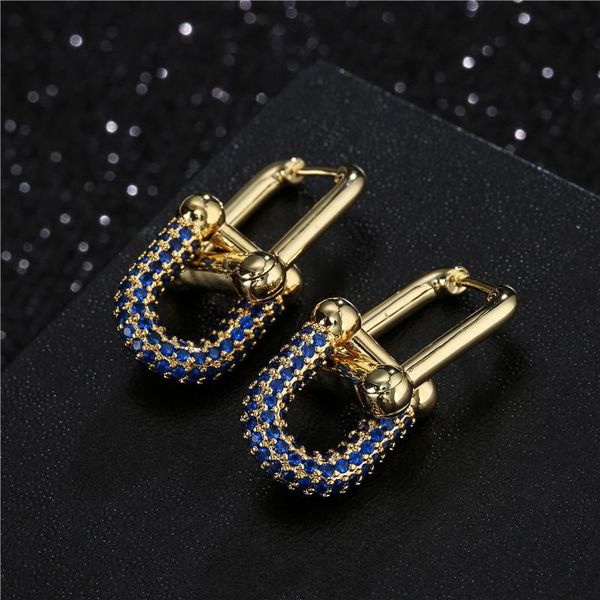 

vintage design luxury cz female wedding earring gold color drop earrings for women party jewelry wholesale dangle & chandelier, Silver