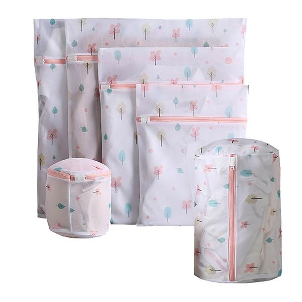 

set 6pcs mesh laundry bags reusable washing machine bag for clothes underwear