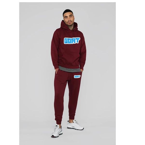 

men's tracksuits casual men sets clothing fashion tracksuit sportsuit hoodies sportswear hooded sweatshirt+pant pullover two piece set, Gray