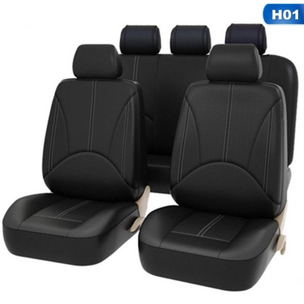 

car seat covers universal pu leather front back bucket cover auto interior protector