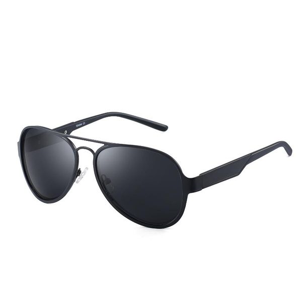 

sunglasses 2021 men fashion polarized retro metal full frame, White;black