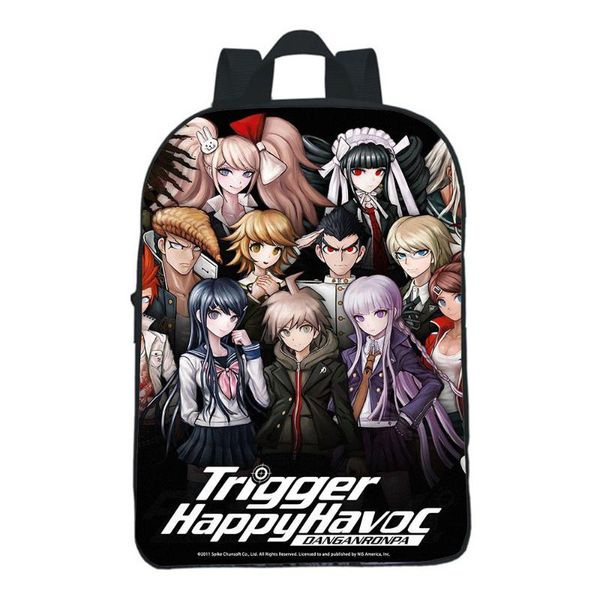

backpack danganronpa kokichi oma kindergarten boys girls bag monokuma school bookbag travel students