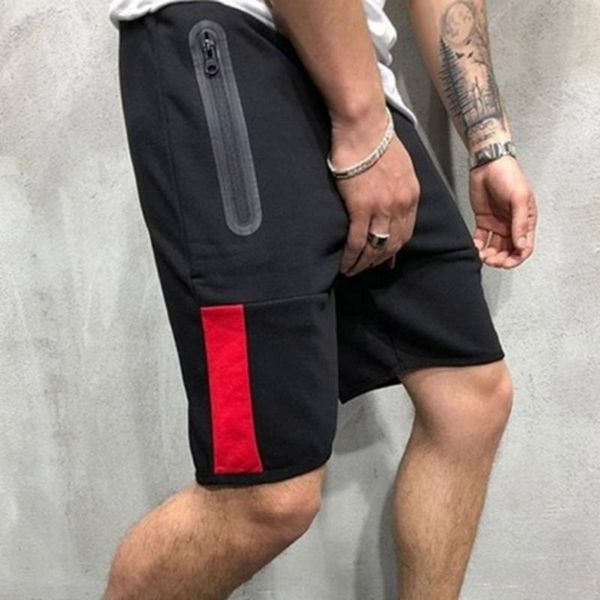 

summer men fitness bodybuilding shorts man gyms workout male breathable mesh quick dry sportswear jogger beach short pants running, Black;blue