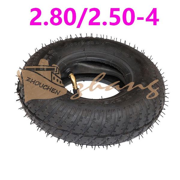 

motorcycle wheels & tires good quality 2.80/2.50-4 inner and outer tire 2.80*2.50-4 pneumatic for electric scooter trolley accessories