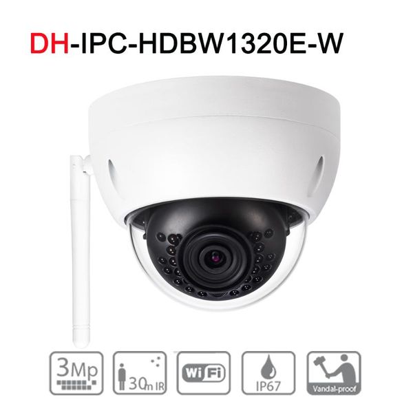 

cameras 3mp ir mini dome wifi network ip camera ipc-hdbw1320e-w wireless security 30m waterproof