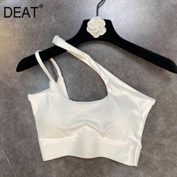 

small short women vest hollow out solid color fashion spring summer ladies streetwear hr466 210525, White