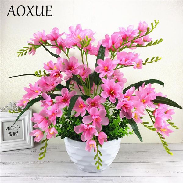

heads 9 branches of fragrant snow/daffodils artificial flowers arrangement flower home wedding decoration bouquet decorative & wreaths