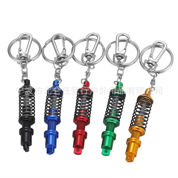 

key chain advertising car gift refitting spring shock absorber model, Silver