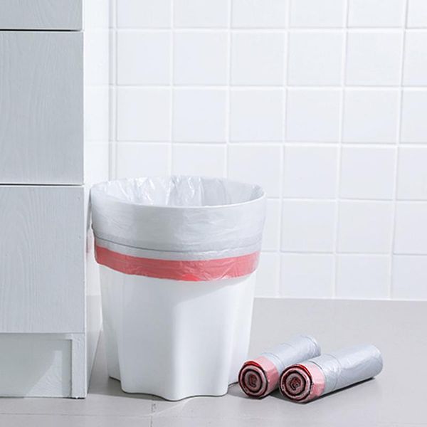 

storage bags 5pcs drawstring trash colorful garbage bag durable strong rubbish leak proof dustbin waste bin js22