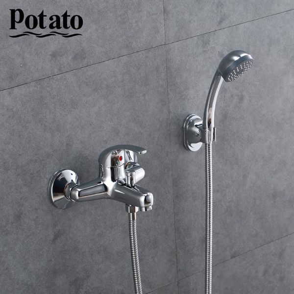 

bathroom shower sets potato faucet bath classic mixer tap with hand head set wall mounted p3004