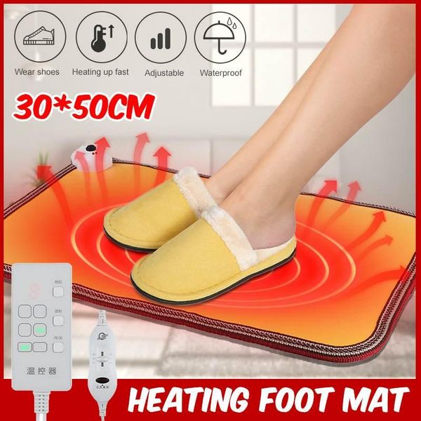 

carpets 3 pattern 30x50cm winter fast heating foot mat feet warmer pad home office electric pads leg carpet