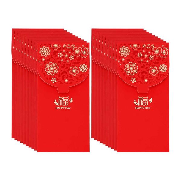 

chinese year red envelopes lucky money spring festival packet for wedding (7x3.4 inch) gift wrap