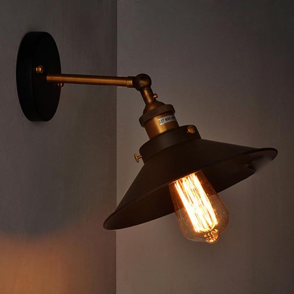 

wall lamps modern simple stairway passage balcony small black skirt iron lamp