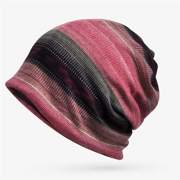 

outdoor hats sport running cap stripe women men breathable stretch hat autumn winter plush neck warmer earmuff, Black;white