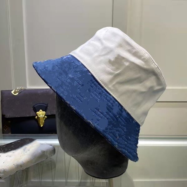 

designer bucket hat cap beanies sun baseball caps men women outdoor fashion sunhat fisherman's hats, Blue;gray