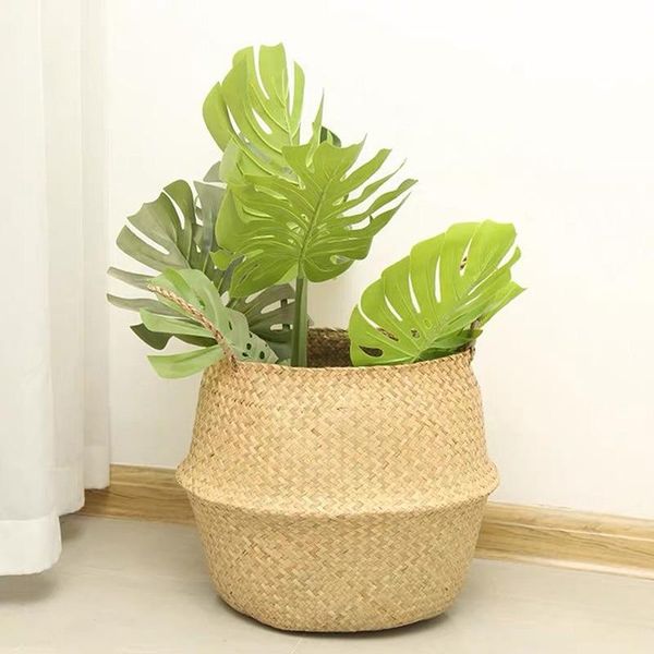 

storage baskets laundry seagrass wicker hanging flower pot home basket for toys