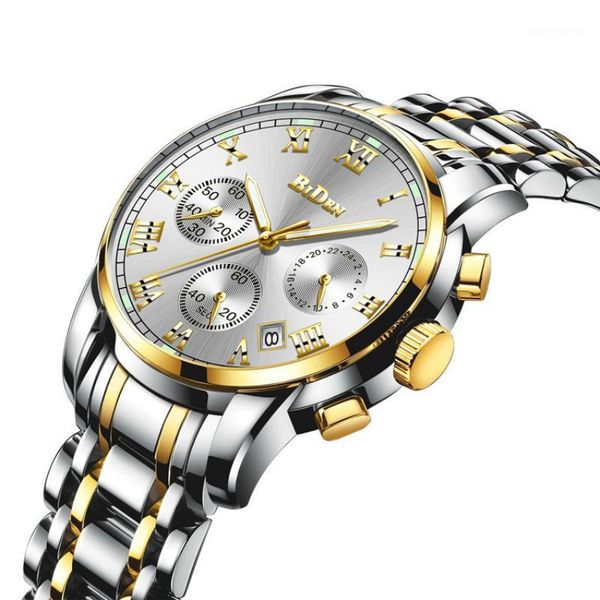 

wristwatches relogio masculino watches men fashion waterproof fine steel band watchs quartz business leisure wristwatch reloj hombre, Slivery;brown