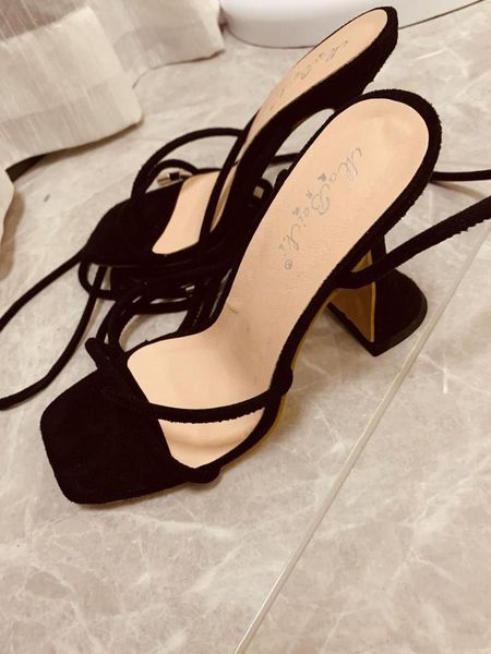 

square toe beige heeled sandals fashion womens shoes 2021 strappy heels flip flops platform black luxury lace up female