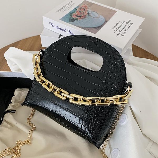 

evening bags crocodile pattern retro bag women summer 2021 chain handbagfashion simple messenger shoulder ladies